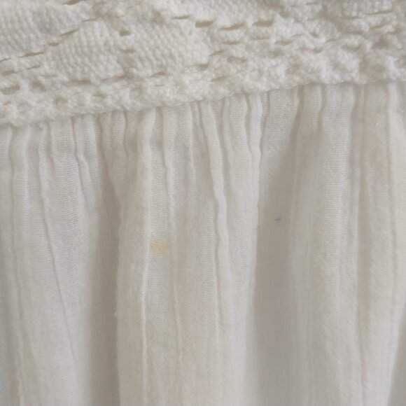 April Cornel Nightgown Nighty Pajamas Size Medium Gently Used Cotton White - Picture 10 of 10